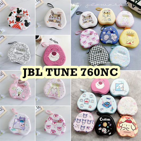 For JBL TUNE 760NC Headphone Case Cartoon Creative Patterns Headset Earpads Storage Bag Casing Box