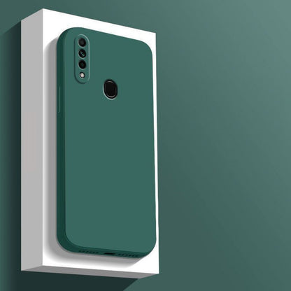 For OPPO A31 2020 Cover Drop and wear resistant Silicone Full Case Classic Simple Solid Color Phone Case Cover