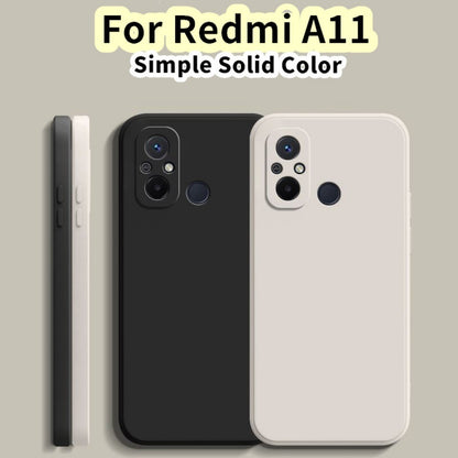For Redmi A11 Cover Drop and wear resistant Silicone Full Case Classic Simple Solid Color Phone Case Cover