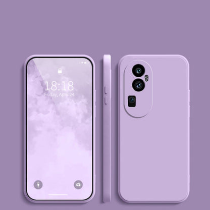 For OPPO Reno 10 Pro Plus Cover Drop and wear resistant Silicone Full Case Classic Simple Solid Color Phone Case Cover
