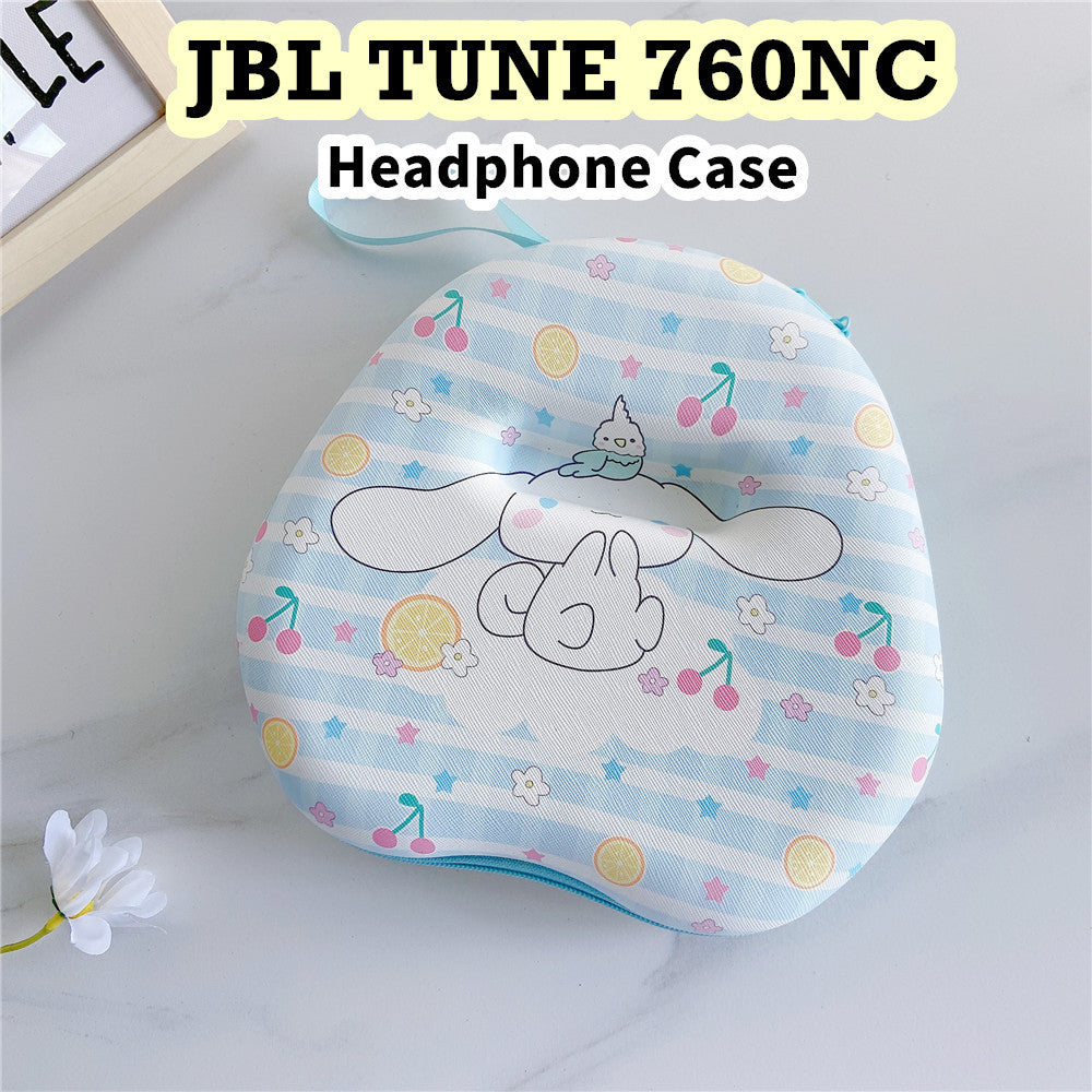 For JBL TUNE 760NC Headphone Case Cartoon Creative Patterns Headset Earpads Storage Bag Casing Box