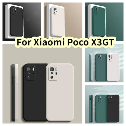 For Xiaomi Poco X3GT Cover Drop and wear resistant Silicone Full Case Classic Simple Solid Color Phone Case Cover
