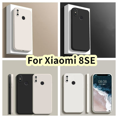 For Xiaomi 8SE Cover Drop and wear resistant Silicone Full Case Classic Simple Solid Color Phone Case Cover