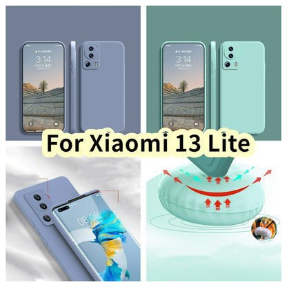 For Xiaomi 13 Lite Cover Drop and wear resistant Silicone Full Case Classic Simple Solid Color Phone Case Cover