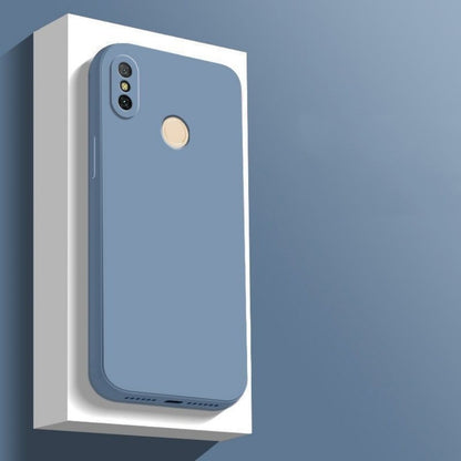 For Xiaomi 6X Cover Drop and wear resistant Silicone Full Case Classic Simple Solid Color Phone Case Cover