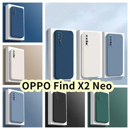 For OPPO Find X2 Neo Cover Drop and wear resistant Silicone Full Case Classic Simple Solid Color Phone Case Cover