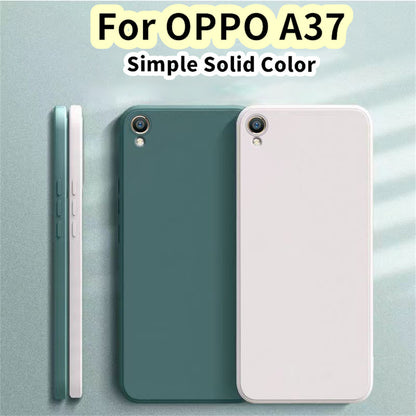 For OPPO A37 Cover Drop and wear resistant Silicone Full Case Classic Simple Solid Color Phone Case Cover