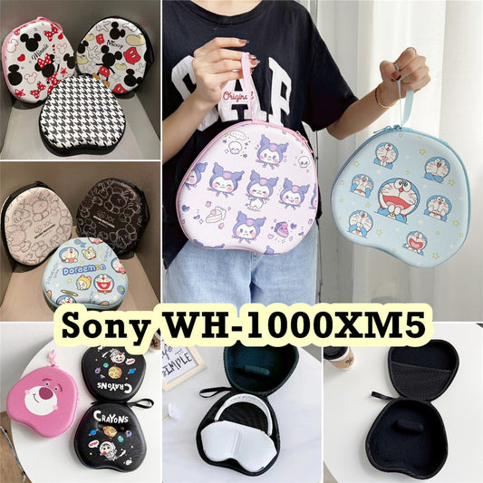 For Sony WH-1000XM5 Headphone Case Cartoon Creative Patterns Headset Earpads Storage Bag Casing Box