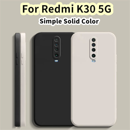For Redmi K30 5G Cover Drop and wear resistant Silicone Full Case Classic Simple Solid Color Phone Case Cover
