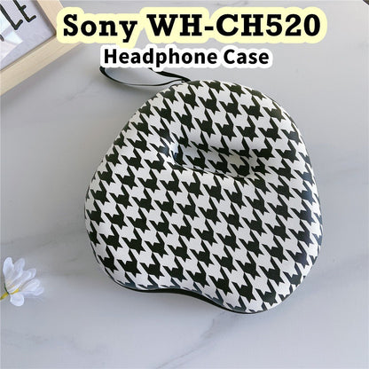 For Sony WH-CH520 Headphone Case Cartoon Creative Patterns Headset Earpads Storage Bag Casing Box