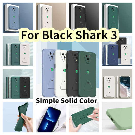 For Black Shark 3 Cover Drop and wear resistant Silicone Full Case Classic Simple Solid Color Phone Case Cover