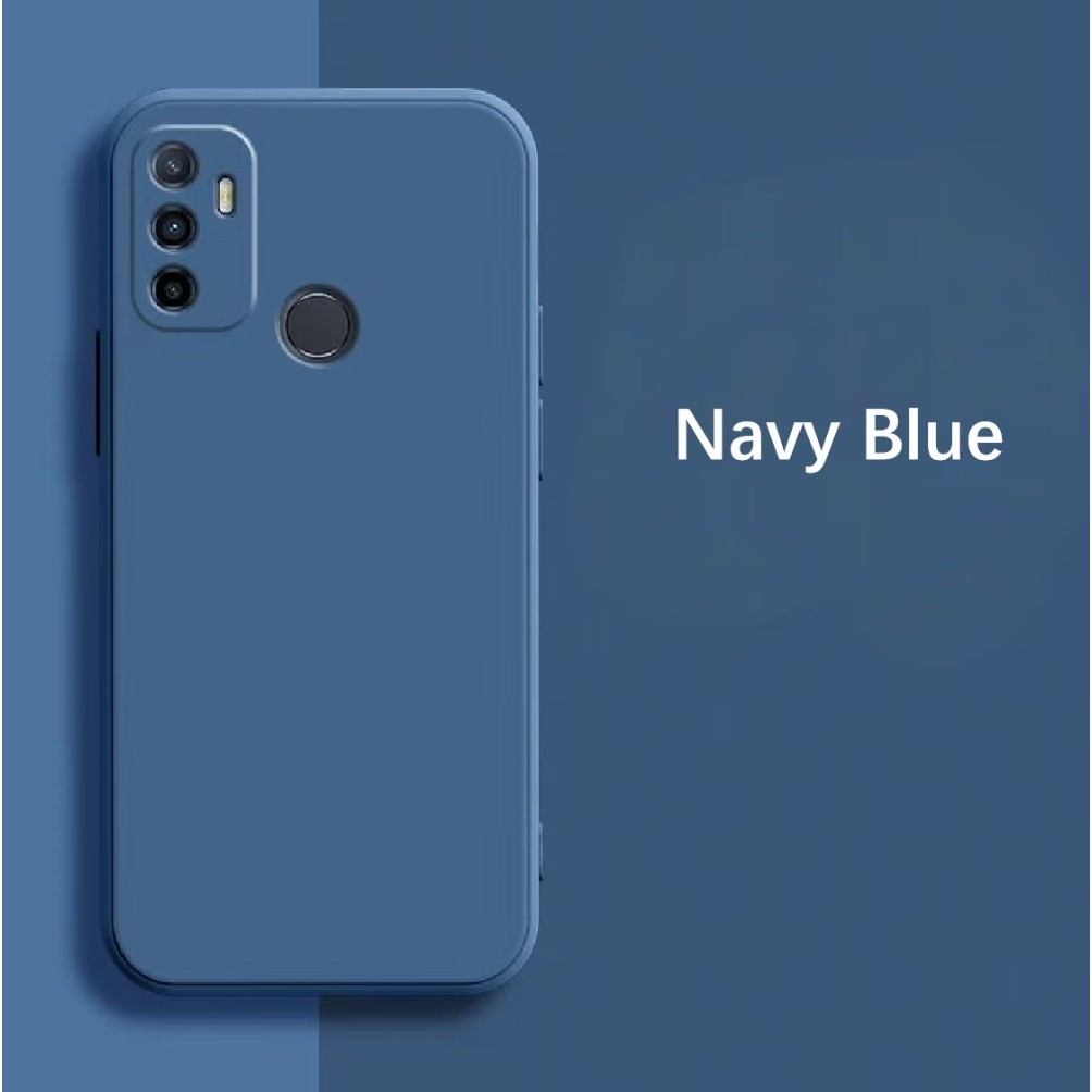 For OPPO A11S 2021 Cover Drop and wear resistant Silicone Full Case Classic Simple Solid Color Phone Case Cover