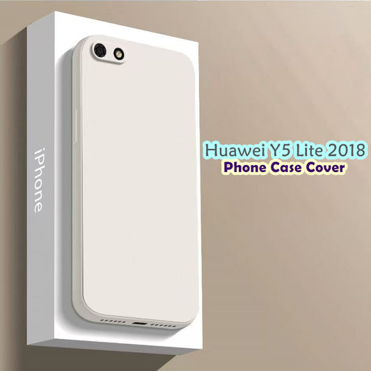 For Huawei Y5 Lite 2018 Cover Drop and wear resistant Silicone Full Case Classic Simple Solid Color Phone Case Cover