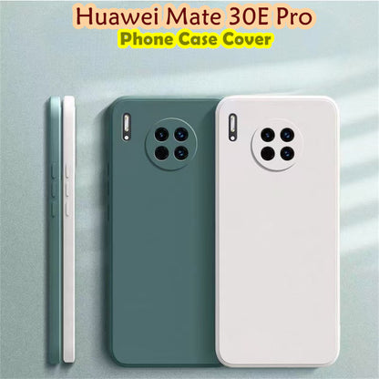 For Huawei Mate 30E Pro Cover Drop and wear resistant Silicone Full Case Classic Simple Solid Color Phone Case Cover