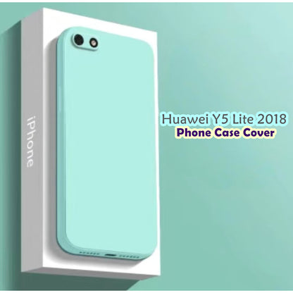 For Huawei Y5 Lite 2018 Cover Drop and wear resistant Silicone Full Case Classic Simple Solid Color Phone Case Cover
