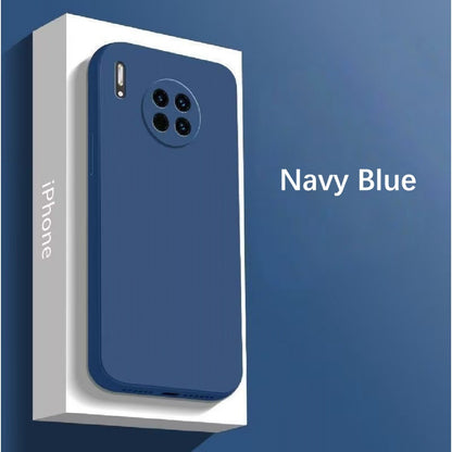 For Huawei Mate 30E Pro Cover Drop and wear resistant Silicone Full Case Classic Simple Solid Color Phone Case Cover