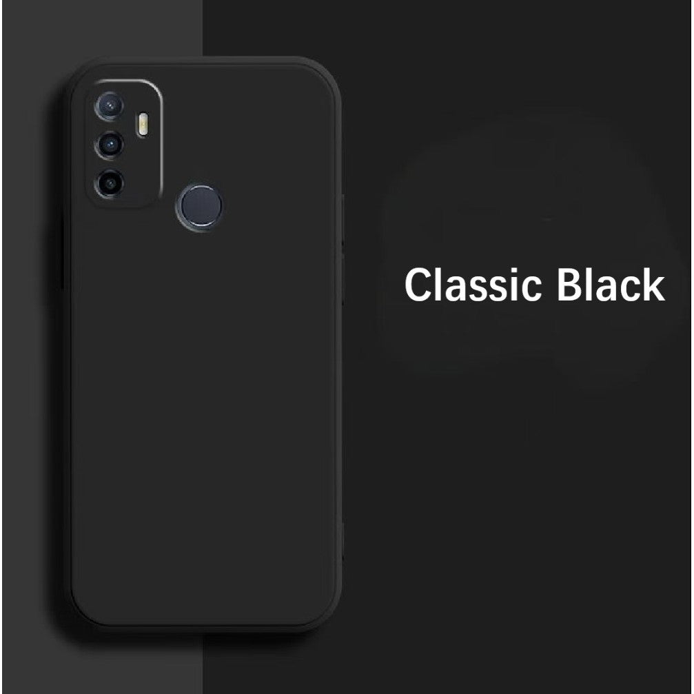 For OPPO A11S 2021 Cover Drop and wear resistant Silicone Full Case Classic Simple Solid Color Phone Case Cover