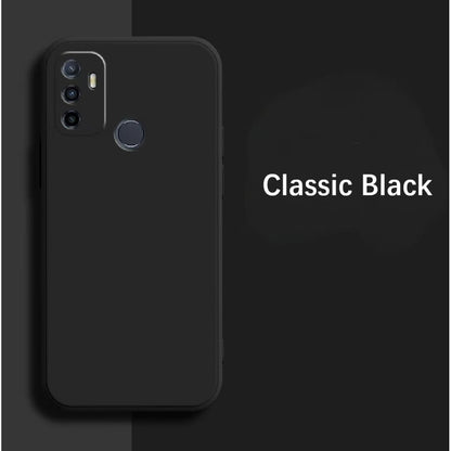 For OPPO A11S 2021 Cover Drop and wear resistant Silicone Full Case Classic Simple Solid Color Phone Case Cover