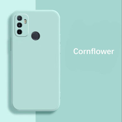 For OPPO A11S 2021 Cover Drop and wear resistant Silicone Full Case Classic Simple Solid Color Phone Case Cover