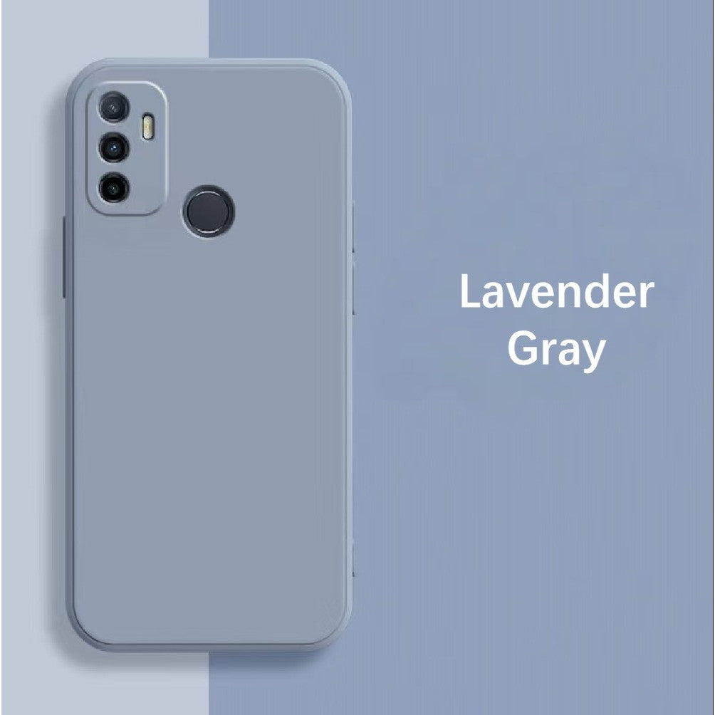 For OPPO A11S 2021 Cover Drop and wear resistant Silicone Full Case Classic Simple Solid Color Phone Case Cover