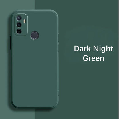 For OPPO A11S 2021 Cover Drop and wear resistant Silicone Full Case Classic Simple Solid Color Phone Case Cover