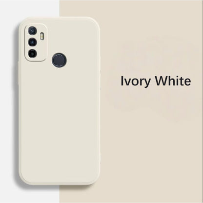 For OPPO A11S 2021 Cover Drop and wear resistant Silicone Full Case Classic Simple Solid Color Phone Case Cover
