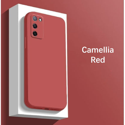 For OPPO A53S Cover Drop and wear resistant Silicone Full Case Classic Simple Solid Color Phone Case Cover