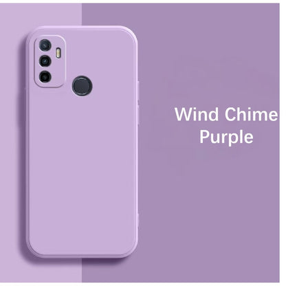 For OPPO A11S 2021 Cover Drop and wear resistant Silicone Full Case Classic Simple Solid Color Phone Case Cover