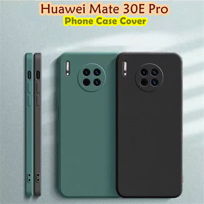 For Huawei Mate 30E Pro Cover Drop and wear resistant Silicone Full Case Classic Simple Solid Color Phone Case Cover