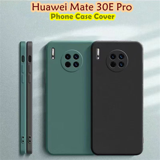For Huawei Mate 30E Pro Cover Drop and wear resistant Silicone Full Case Classic Simple Solid Color Phone Case Cover