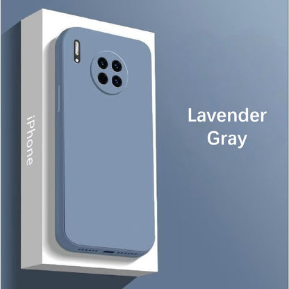 For Huawei Mate 30E Pro Cover Drop and wear resistant Silicone Full Case Classic Simple Solid Color Phone Case Cover