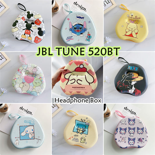 For JBL TUNE 520BT Headphone Case Cartoon Creative Patterns Headset Earpads Storage Bag Casing Box