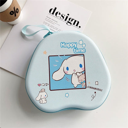 For QCY H3 ANC Headphone Case Interesting Cartoon Pattern Earpads Storage Bag Headset Casing Box