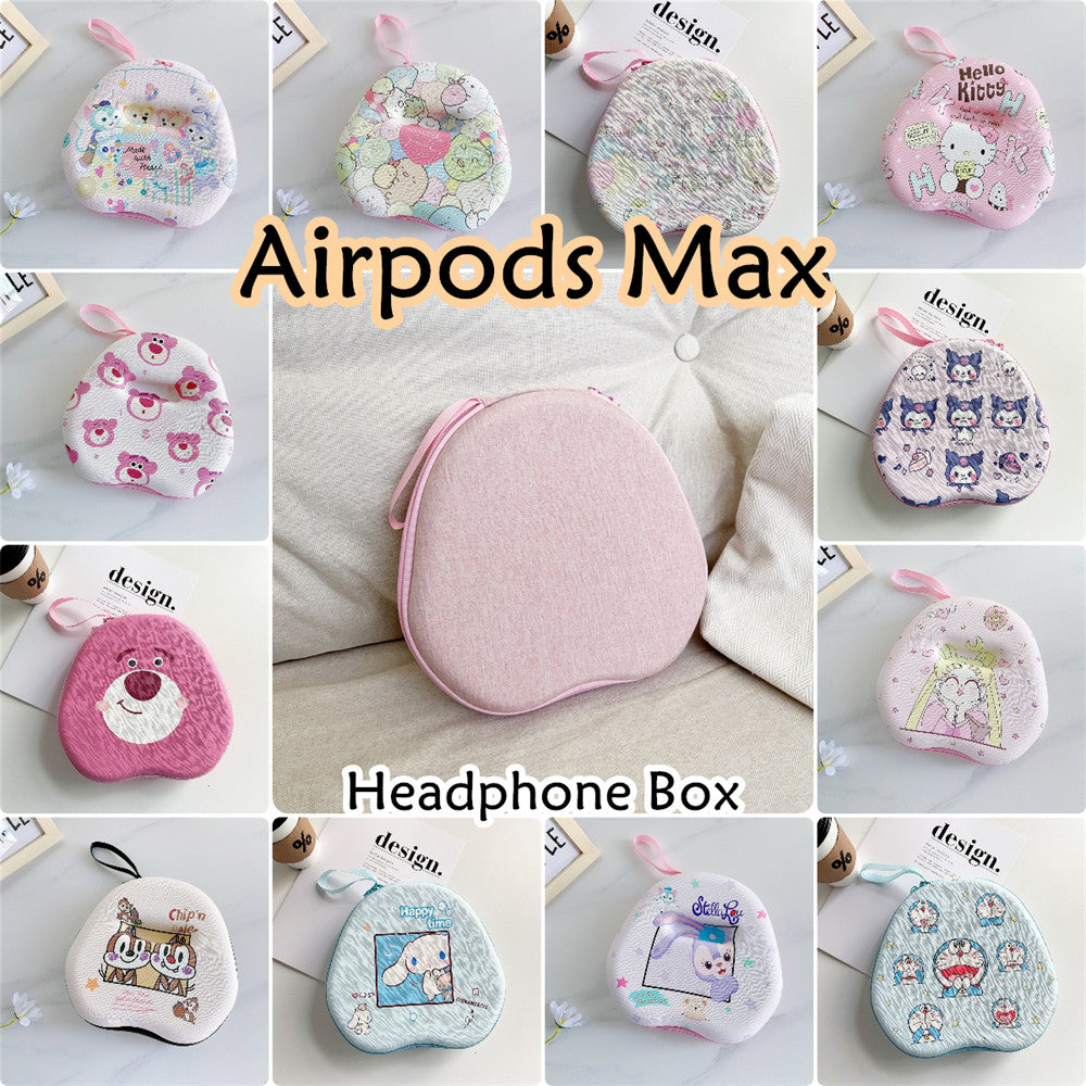 For Airpods Max Headphone Case Cartoon Creative Patterns Headset Earpads Storage Bag Casing Box
