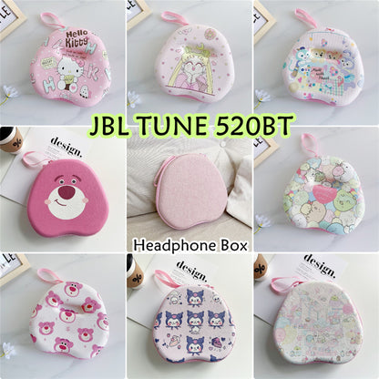 For JBL TUNE 520BT Headphone Case Cartoon Creative Patterns Headset Earpads Storage Bag Casing Box