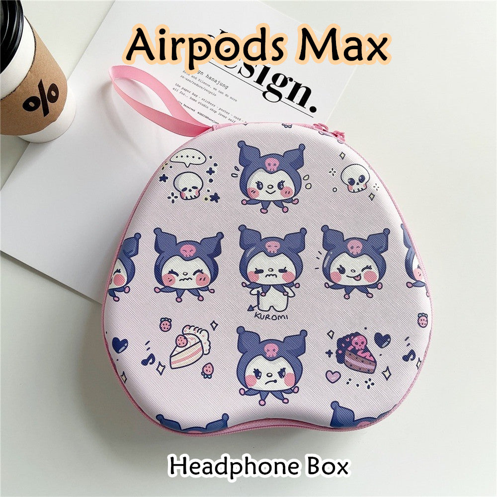 For Airpods Max Headphone Case Cartoon Creative Patterns Headset Earpads Storage Bag Casing Box