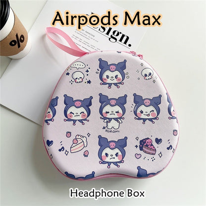 For Airpods Max Headphone Case Cartoon Creative Patterns Headset Earpads Storage Bag Casing Box