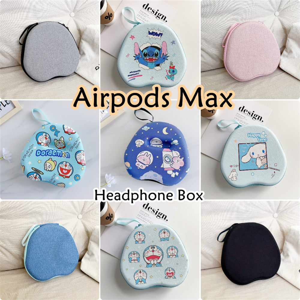 For Airpods Max Headphone Case Cartoon Creative Patterns Headset Earpads Storage Bag Casing Box