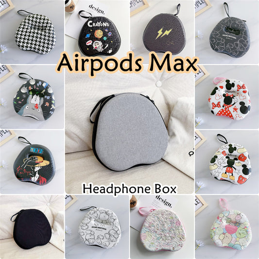 For Airpods Max Headphone Case Cartoon Creative Patterns Headset Earpads Storage Bag Casing Box