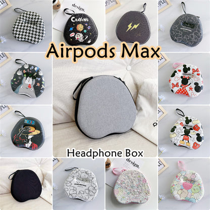 For Airpods Max Headphone Case Cartoon Creative Patterns Headset Earpads Storage Bag Casing Box
