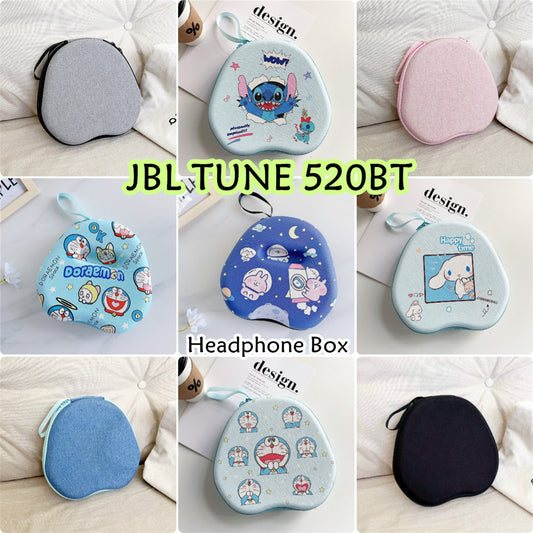 For JBL TUNE 520BT Headphone Case Cartoon Creative Patterns Headset Earpads Storage Bag Casing Box