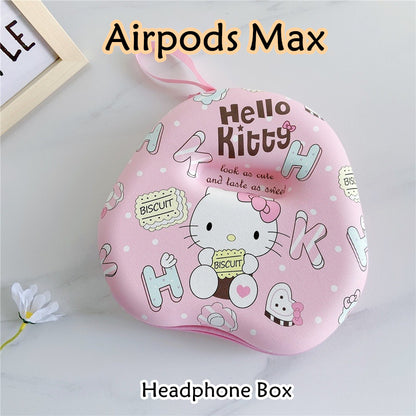 For Airpods Max Headphone Case Cartoon Creative Patterns Headset Earpads Storage Bag Casing Box