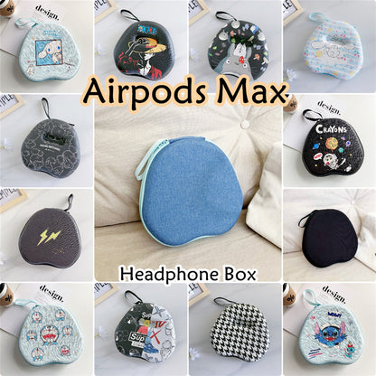 For Airpods Max Headphone Case Cartoon Creative Patterns Headset Earpads Storage Bag Casing Box