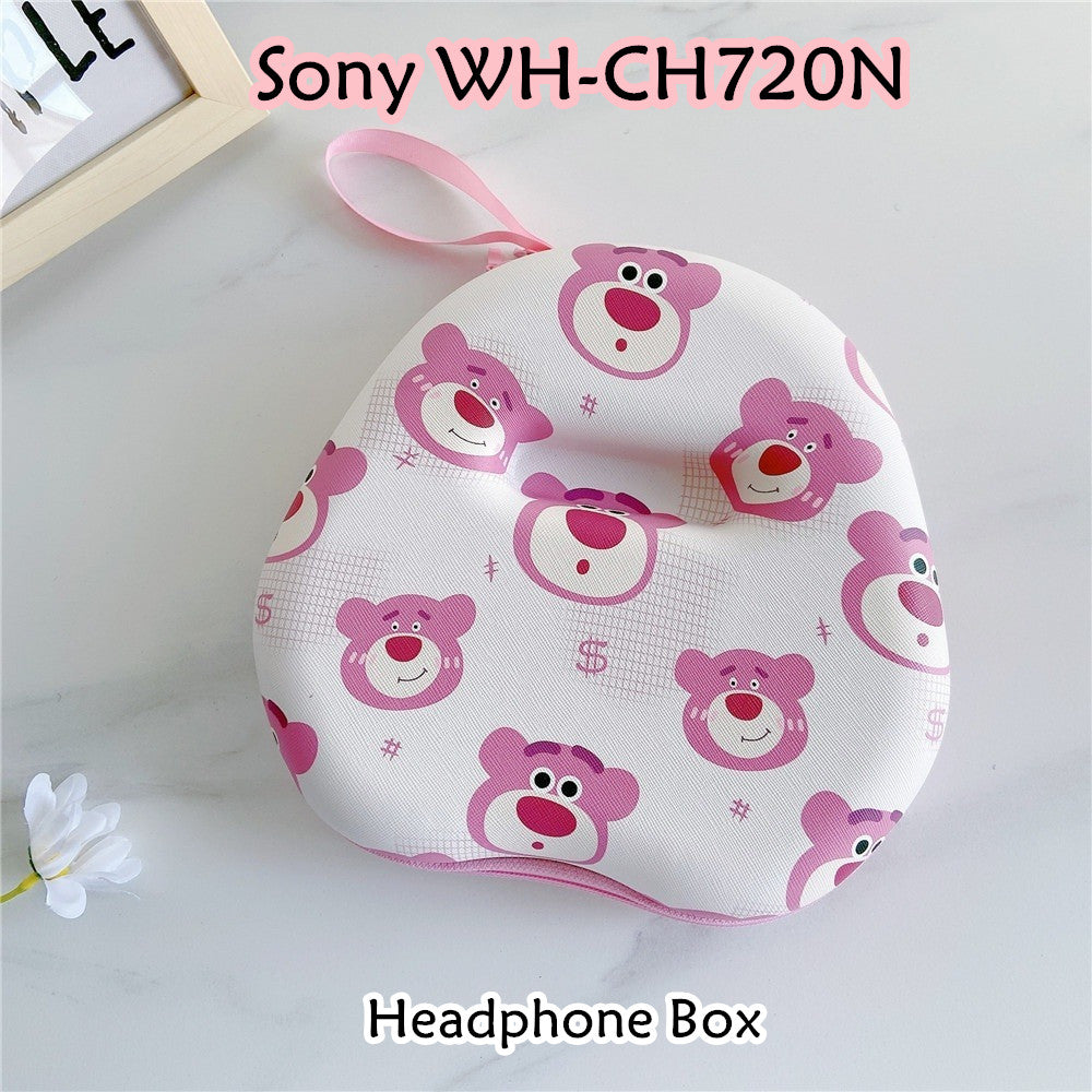 For Sony WH-CH720N Headphone Case Cartoon Creative Patterns Headset Earpads Storage Bag Casing Box