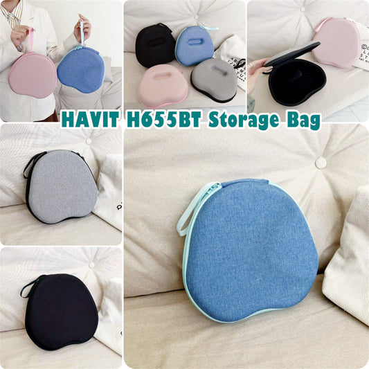 For HAVIT H655BT Headphone Case Headset Earpads Storage Bag Casing Box