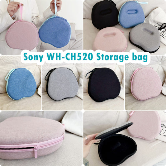 For Sony WH-CH520 Headphone Case Headset Earpads Storage Bag Casing Box