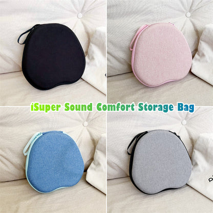 For iSuper Sound Comfort Headphone Case Headset Earpads Storage Bag Casing Box