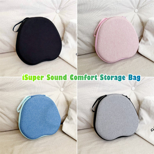 For iSuper Sound Comfort Headphone Case Headset Earpads Storage Bag Casing Box