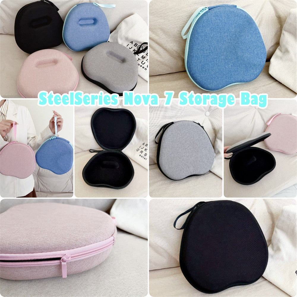 For SteelSeries Nova 7 Headphone Case Headset Earpads Storage Bag Casing Box