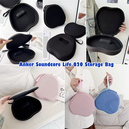 For Anker Soundcore Life Q20 Headphone Case Headset Earpads Storage Bag Casing Box